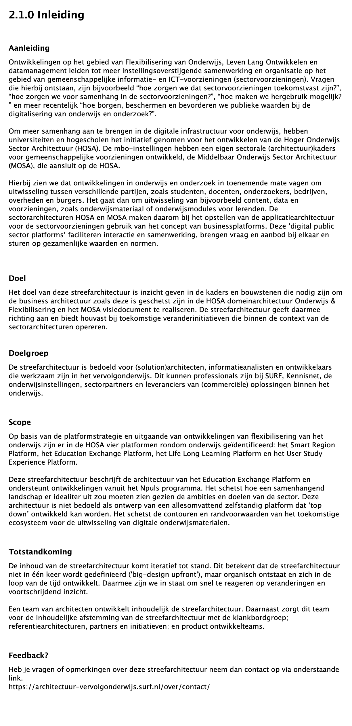2.1.0 Inleiding