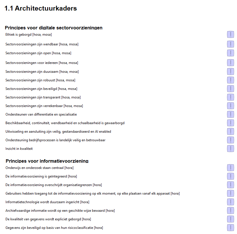 1.1 Architectuurkaders