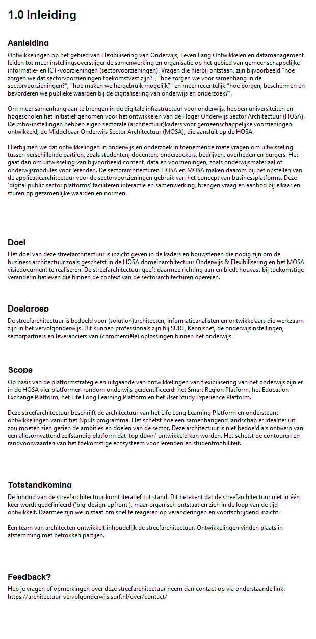1.0 Inleiding