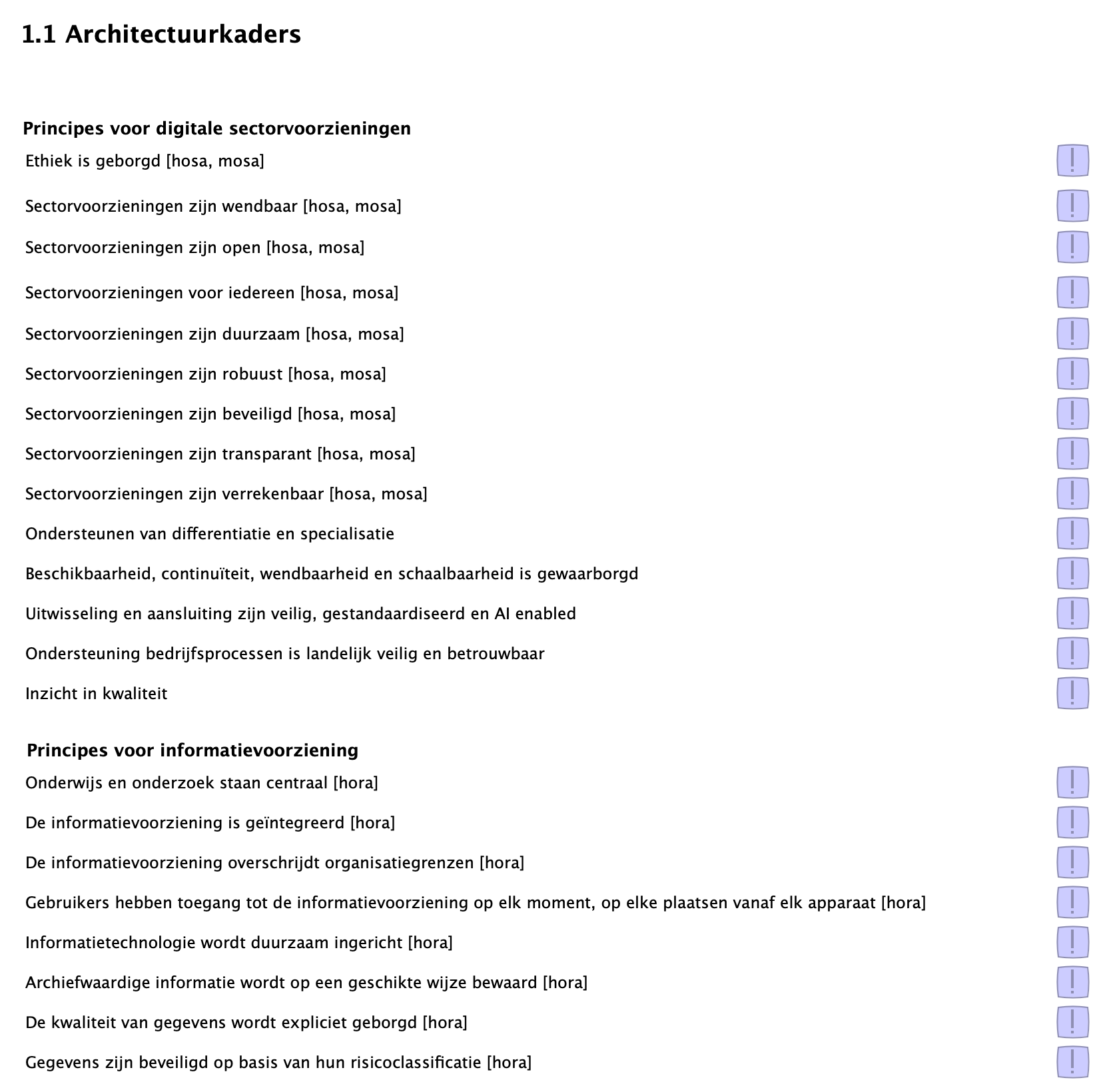 1.1 Architectuurkaders