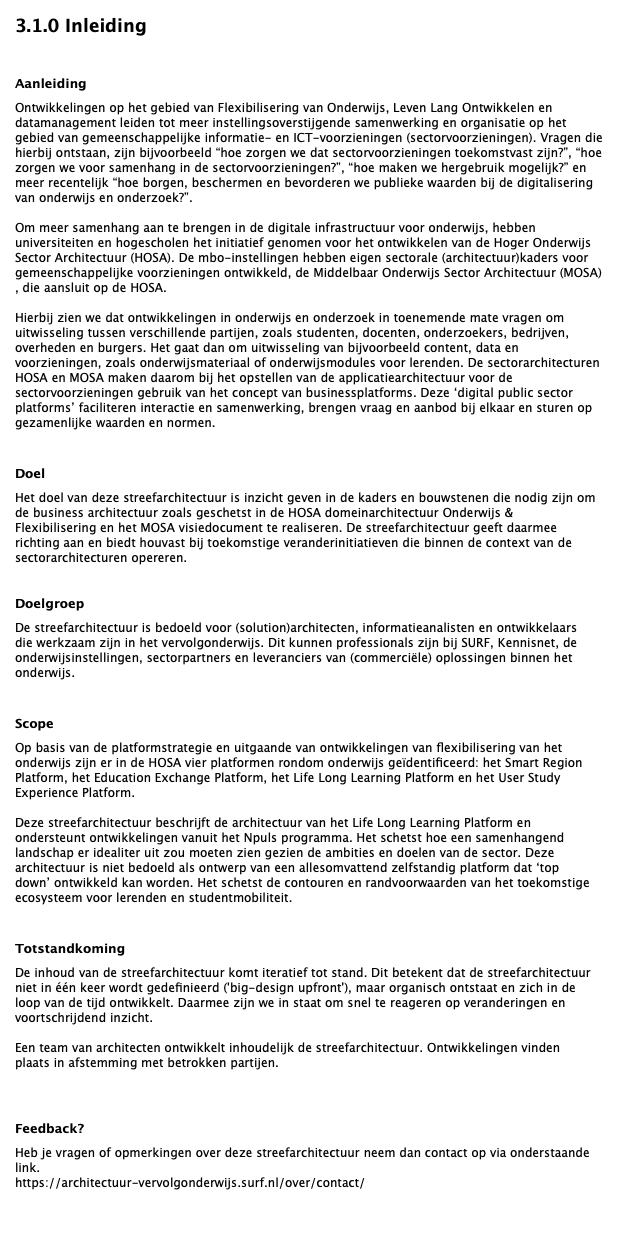 3.1.0 Inleiding
